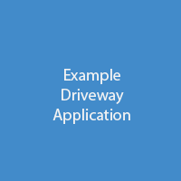 Example Driveway Application